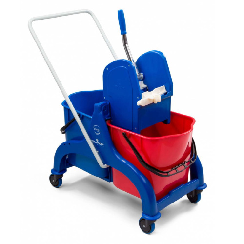 Двухведерная тележка FILMOP FRED 2х25 л на пластиковой базе с рильсановой ручкой купить в Москве с доставкой по всей России | ProtosMarket.ru