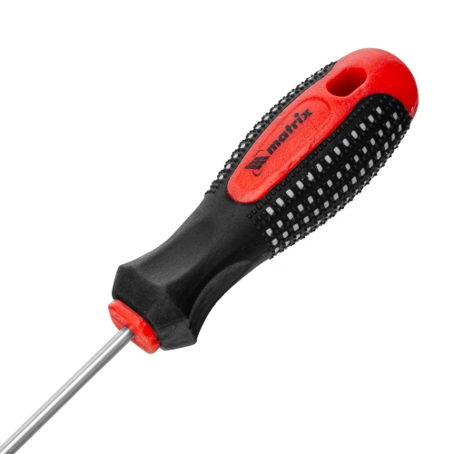 Отвертка Fusion, SL4 х 100 мм, CrV, трехкомпонентная рукоятка "Anti slip" Matrix по ценам производителя в Челябинске с доставкой по всей России