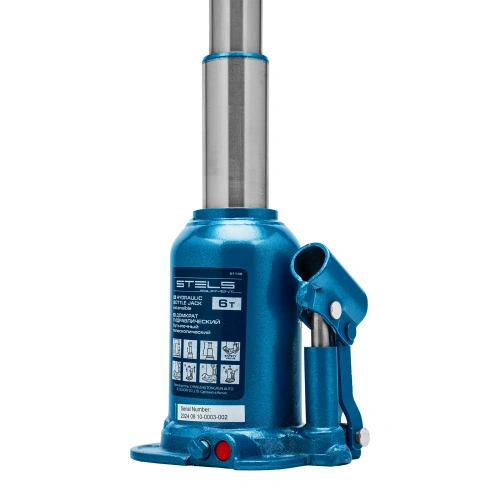 Домкрат гидравлический бутылочный телескопический, 6 т, подъем 180-410 мм Stels по ценам производителя в Челябинске с доставкой по всей России