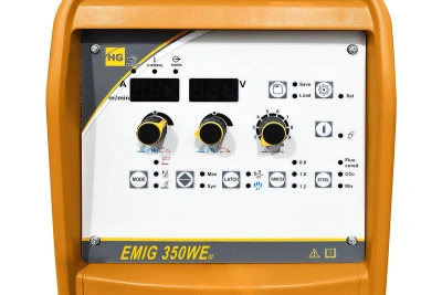 Сварочный полуавтомат HUGONG EMIG 350WE III (цифровой подающий) (без горелки и кабель-пакета) купить в Москве с доставкой по всей России | ProtosMarket.ru