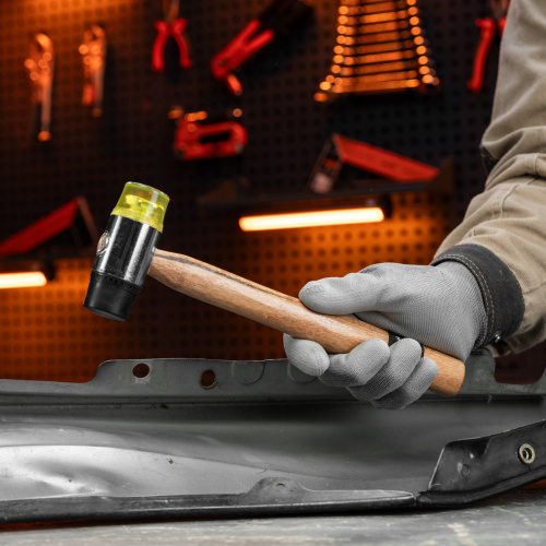 Молоток рихтовочный, бойки 35 мм, комбинированная головка, деревянная ручка Sparta по ценам производителя в Челябинске с доставкой по всей России