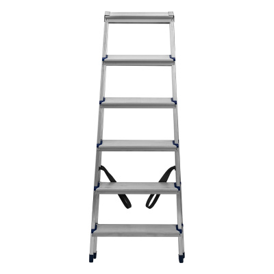 Стремянка двусторонняя 6 ступеней, алюминиевая, Сибртех по ценам производителя в Челябинске с доставкой по всей России