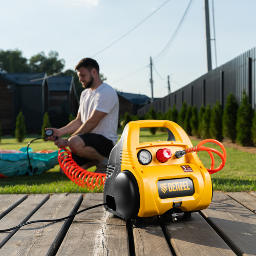 Компрессор воздушный безмасляный РС 1/6-180,1, 1 кВт, 180 л/мин, 6 л Denzel купить в Москве с доставкой по всей России | ProtosMarket.ru