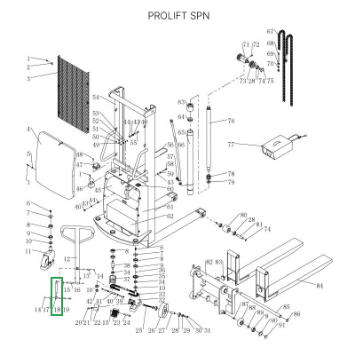 Амортизатор ручки для штабелеров SPN по ценам производителя в Челябинске с доставкой по всей России