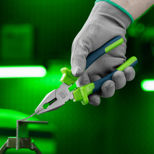 Плоскогубцы комбинированные, 200 мм, двухкомпонентные рукоятки Сибртех по ценам производителя в Челябинске с доставкой по всей России