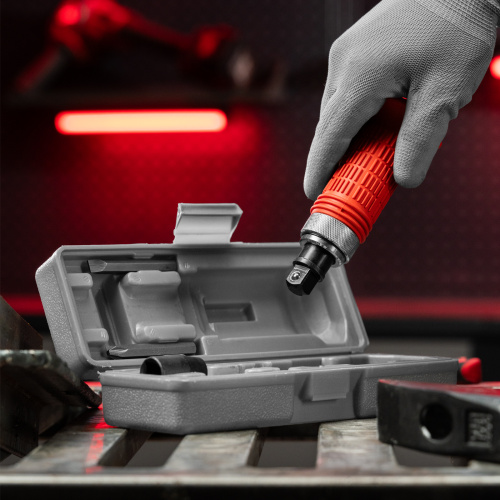 Отвертка ударно-поворотная 1/2, набор бит, 6 шт, обрезиненная ручка, пластиковый бокс Matrix по ценам производителя в Челябинске с доставкой по всей России