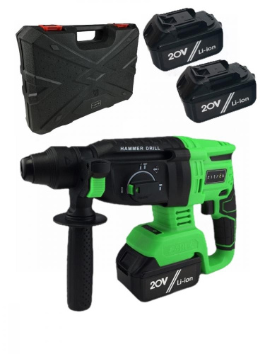 Перфоратор аккумуляторный Zitrek Destroyer Pro (20В, Li-Ion аккумулятор 4 Ач - 2шт, ЗУ, кейс) по ценам производителя в Челябинске с доставкой по всей России