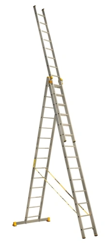 Лестница 3-х секционная алюминиевая 3*14 по ценам производителя в Челябинске с доставкой по всей России