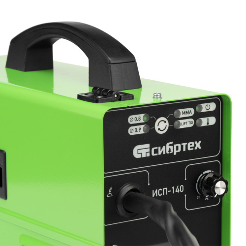 Аппарат инвертор. полуавтомат. сварки ИСП-140, 140 А, ПВ 60% Сибртех по ценам производителя в Челябинске с доставкой по всей России
