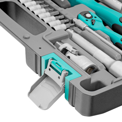 Набор инструментов 1/2", 1/4", CrV, 12 гранные головки, пластиковый кейс, 82 предмета Stels по ценам производителя в Челябинске с доставкой по всей России