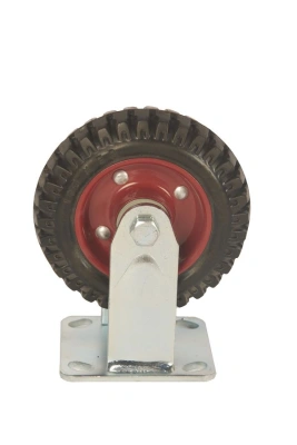 Колесо большегрузное неповоротное PF 160 150 мм резина с протектором (F) по ценам производителя в Челябинске с доставкой по всей России