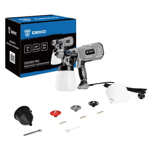 Краскопульт электрический DEKO SG620DK PRO, 800 мл, 620Вт купить в Москве с доставкой по всей России | ProtosMarket.ru