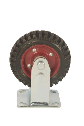 Колесо большегрузное неповоротное PF 160 150 мм резина с протектором (F) по ценам производителя в Челябинске с доставкой по всей России