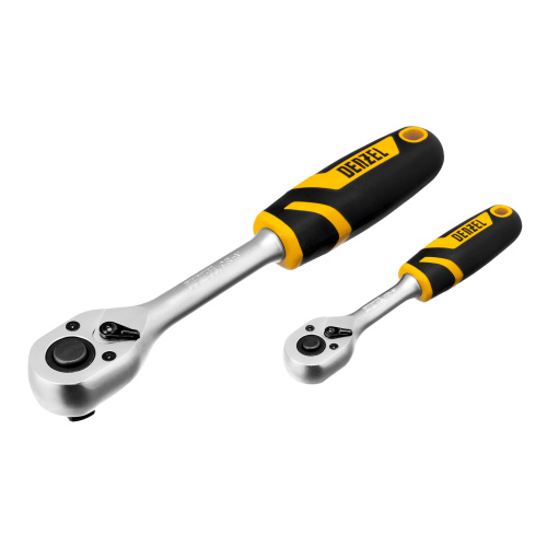 Набор инструментов, 1/2", 1/4", CrV, S2, пластиковый кейс, 82 предмета Denzel по ценам производителя в Челябинске с доставкой по всей России