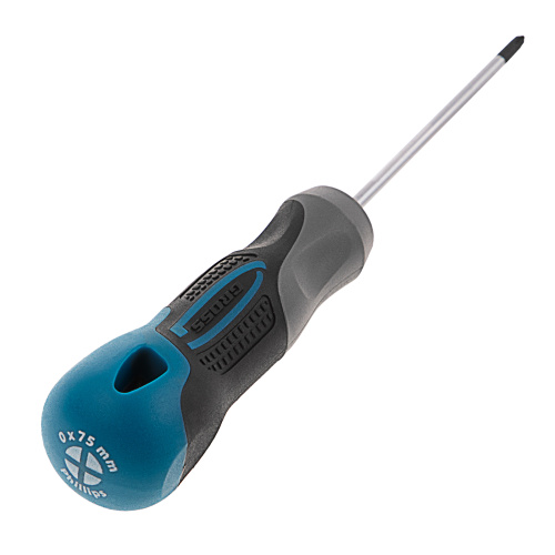 Отвертка PH0 x 75 мм, S2, трехкомпонентная рукоятка Gross по ценам производителя в Челябинске с доставкой по всей России