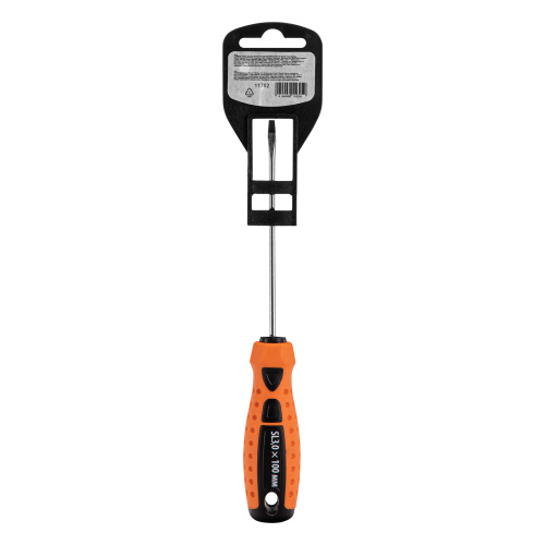 Отвертка "Point", SL3 х 100 мм, CS, двухкомпонентная рукоятка Sparta по ценам производителя в Челябинске с доставкой по всей России