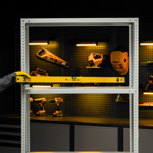 Уровень алюминиевый, магнит, фрезерованный, 3 глазка (1 зеркал.) 0,5 мм/м, 1200 мм Denzel по ценам производителя в Челябинске с доставкой по всей России