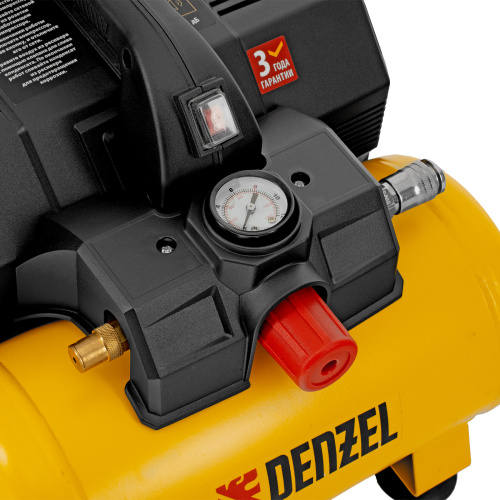 Компрессор  DLS750/6 безмасляный малошумный 750 Вт, 140 л/мин,ресивер 6 л Denzel по ценам производителя в Челябинске с доставкой по всей России