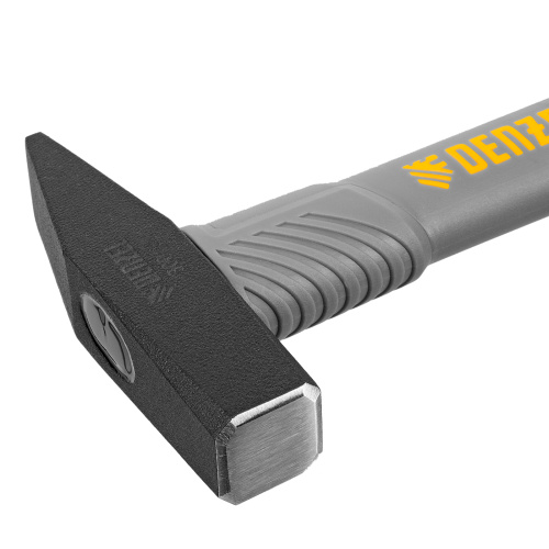 Молоток слесарный, 300 г, кованый, фибергласовая рукоятка c TPR покрытием Denzel по ценам производителя в Челябинске с доставкой по всей России