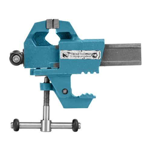 Тиски слесарные, 63 мм, крепление для стола, винтовой зажим (Глазов) по ценам производителя в Челябинске с доставкой по всей России