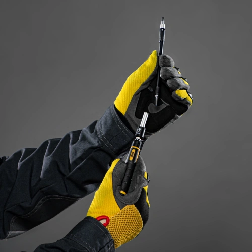 Отвертка с набором бит и торцевых головок для точных работ, гибкий привод, 48 шт, CrMo Denzel по ценам производителя в Челябинске с доставкой по всей России