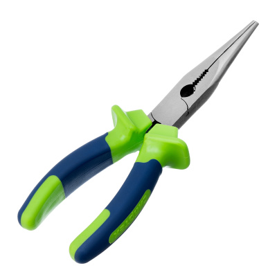 Длинногубцы прямые, 200 мм, двухкомпонентные рукоятки Сибртех по ценам производителя в Челябинске с доставкой по всей России