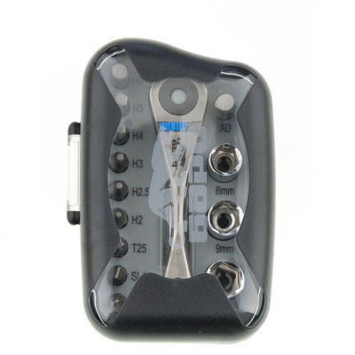 Реверсивная трещотка с набором бит и торцевыми головками, 14 шт Барс по ценам производителя в Челябинске с доставкой по всей России