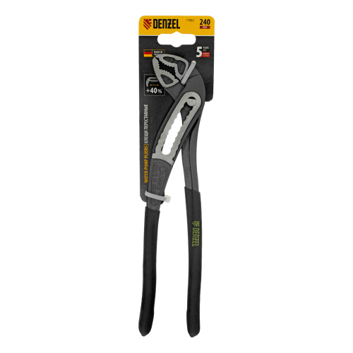 Клещи переставные, обливные рукоятки, 240 мм Denzel по ценам производителя в Челябинске с доставкой по всей России