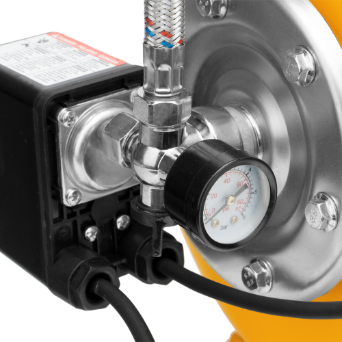 Насосная станция PSL1100X, 1100 Вт, 3600 л/ч, ресивер 50 л, подъем 45 м, нержавейка Denzel купить в Москве с доставкой по всей России | ProtosMarket.ru