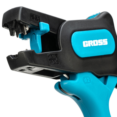 Щипцы для зачистки электропроводов 0.2-6 мм2 (10-24 AWG) лезвие: нержавеющая сталь Gross по ценам производителя в Челябинске с доставкой по всей России