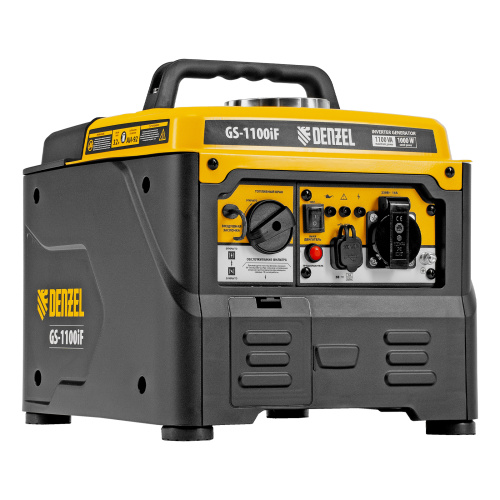 Генератор инверторный GS-1100iF, 1,1 кВт, 230 В, ручной старт DENZEL по ценам производителя в Челябинске с доставкой по всей России