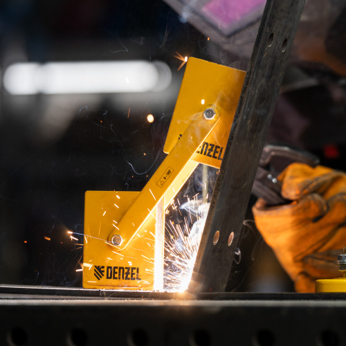 Фиксатор магнитный регулируемый для сварочных работ усилие 50 LB Denzel по ценам производителя в Челябинске с доставкой по всей России