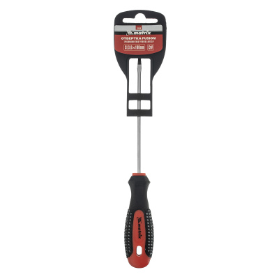 Отвертка Fusion, SL3 х 100 мм, CrV, трехкомпонентная рукоятка "Anti slip" Matrix по ценам производителя в Челябинске с доставкой по всей России