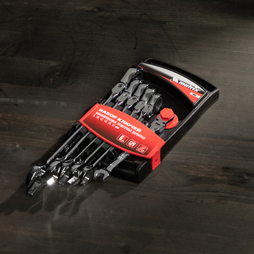 Набор ключей комбинированных, трещеточных шарнирных 6 шт Matrix по ценам производителя в Челябинске с доставкой по всей России