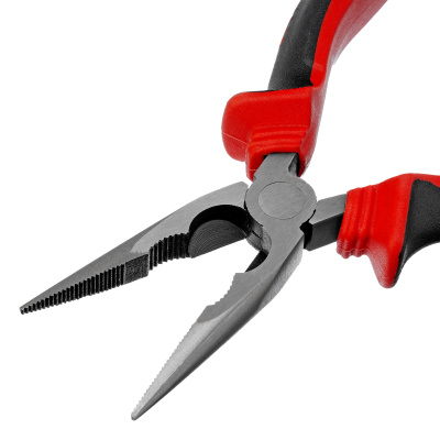 Длинногубцы прямые, 160 мм, хром-ванадий, двухкомпонентные рукоятки Matrix по ценам производителя в Челябинске с доставкой по всей России