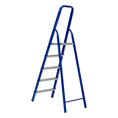 Стремянка, 5 ступеней, стальной профиль, алюминиевые ступени Сибртех по ценам производителя в Челябинске с доставкой по всей России