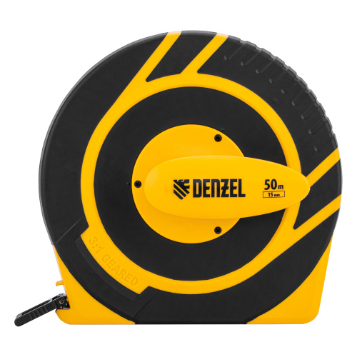 Рулетка геодезическая 50 м х 15 мм, закрытый корпус, фиберглассовая лента Denzel по ценам производителя в Челябинске с доставкой по всей России