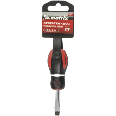 Отвертка "Era", SL6 х 38 мм, CrV, трехкомпонентная рукоятка Matrix по ценам производителя в Челябинске с доставкой по всей России