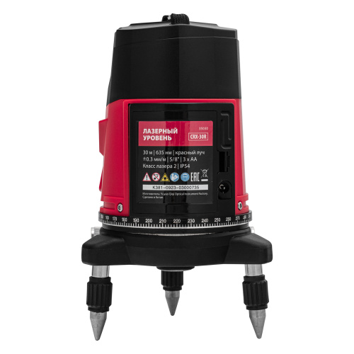 Лазерный уровень CRX-30R, 30 м, красный луч, батарейки, резьба 5/8" MTX по ценам производителя в Челябинске с доставкой по всей России
