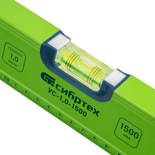 Уровень алюминиевый УС-1, 0-1500, фрезерованный, 3 глазка, рукоятки, 1500 мм Сибртех по ценам производителя в Челябинске с доставкой по всей России