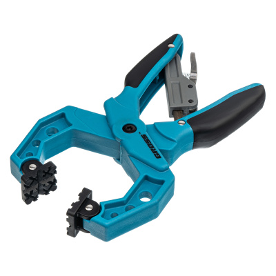 Струбцина клещеобразная 2-1/4, пластиковый корпус, храповой механизм жесткой фиксации, 58 мм Gross по ценам производителя в Челябинске с доставкой по всей России