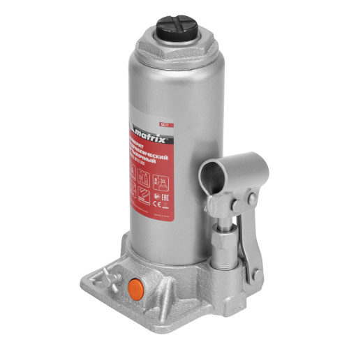 Домкрат гидравлический бутылочный, 6 т, h подъема 216-413 мм, в пластиковом кейсе Matrix по ценам производителя в Челябинске с доставкой по всей России