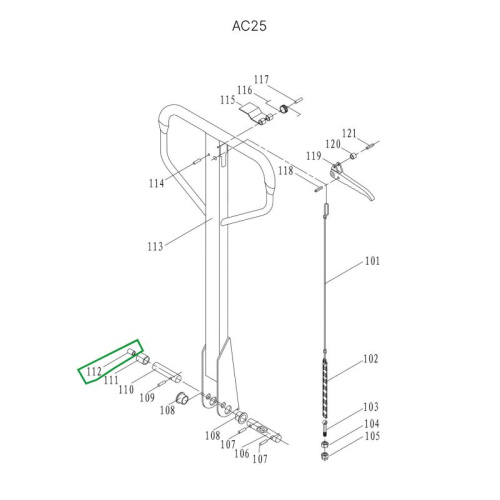 Втулка ролика ручки для гидравлических тележек JC20 по ценам производителя в Челябинске с доставкой по всей России