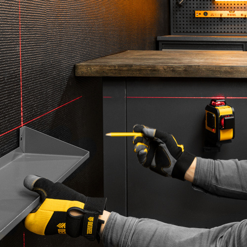 Лазерный уровень мультипризменный LX 360-2 Red, 30 м, 635 нм, аккумулятор Li 2800 мАч, резьба 5/8" Denzel по ценам производителя в Челябинске с доставкой по всей России