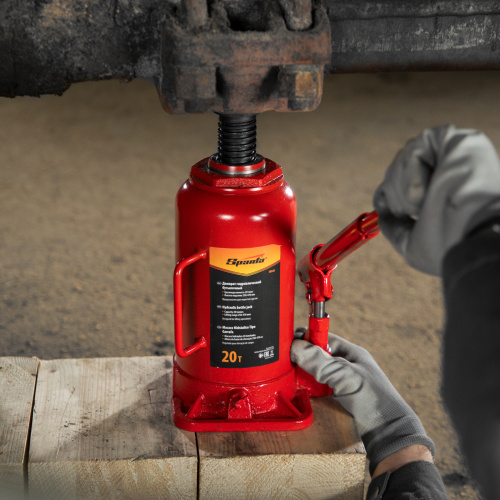 Домкрат гидравлический бутылочный, 20 т, h подъема 250-470 мм Sparta по ценам производителя в Челябинске с доставкой по всей России