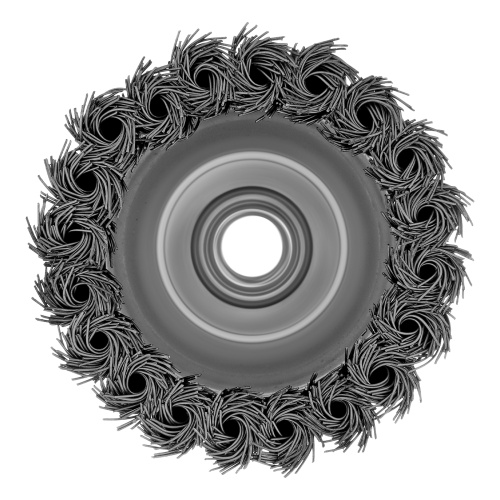 Щетка для УШМ Heavy Duty, 80 мм, М14, "чашка", крученая проволока 0.5 мм Matrix по ценам производителя в Челябинске с доставкой по всей России