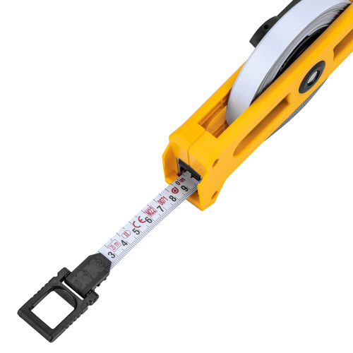 Рулетка геодезическая 20 м х 13 мм, открытый корпус, металлическая лента Denzel по ценам производителя в Челябинске с доставкой по всей России