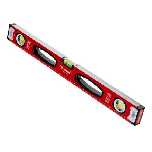 Уровень алюминиевый, фрезерованный, 3 глазка, рукоятки, 600 мм Matrix по ценам производителя в Челябинске с доставкой по всей России