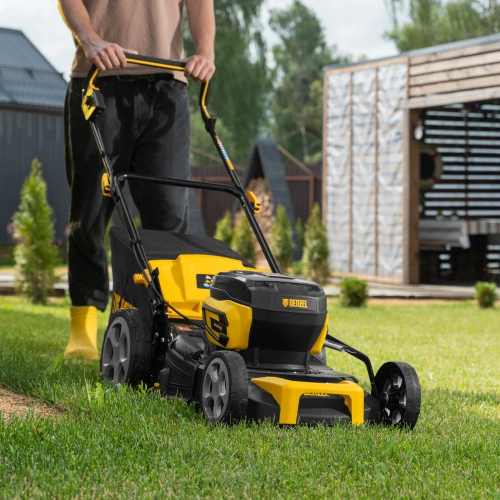 Газонокосилка аккумуляторная бесщет. DLM-460, 460 мм, травосб. 65 л., Li-Ion, 40 В Denzel по ценам производителя в Челябинске с доставкой по всей России