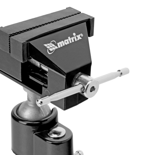 Тиски настольные, многофункциональные, сменная насадка, хомут для дрели, шарнирный механизм, 70 мм Matrix по ценам производителя в Челябинске с доставкой по всей России
